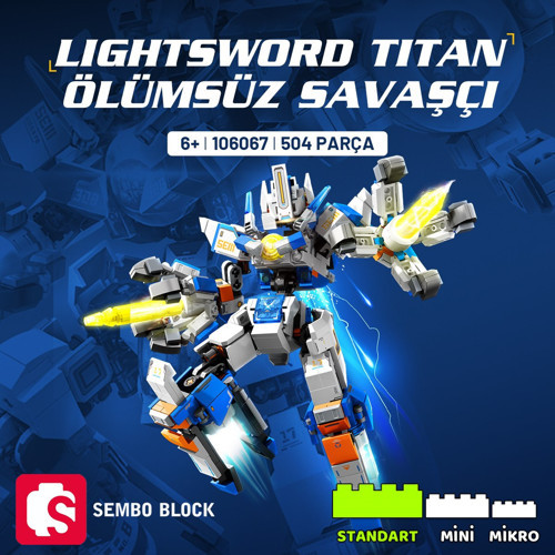Lightsword Titan Ölüm Savaşçısı Yapı Bloğu Seti