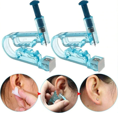 Tek Kullanımlık Kulak Delme Aparatı Piercing Küpe Tabancası Hijyenik Kulak Delme Kiti GO506083117