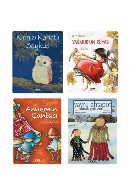 Kırmızı Kanatlı Baykuş + Yağmur'un Rüyası + Annemin Çantası + Yavru Ahtapot Olmak Çok Zor Yky 4'lü