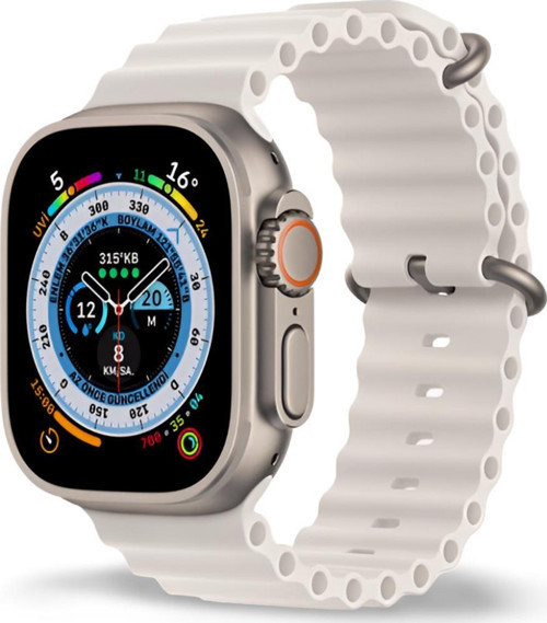 Akıllı Saat Watch için Uyumlu 42MM 44MM 45MM 49MM 1/2/3/4/5/6/se/7/8/ultra Akıllı Saat Silikon Kordon ve Kayı