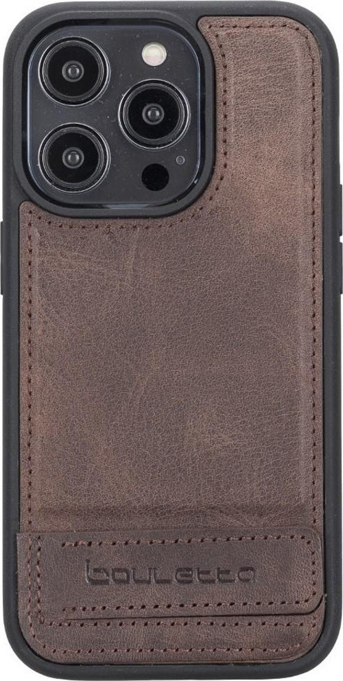Apple iPhone 14 Pro Uyumlu Deri Standlı Arka Kapak TN3