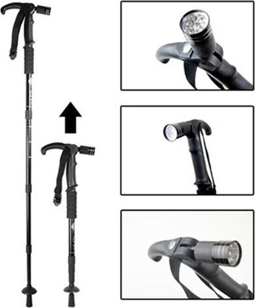 Boya Göre Ayarlı Işıklı Yürüyüş Bastonu Watton Wt-002