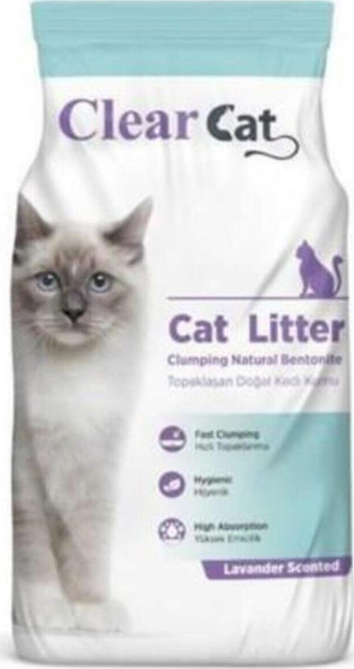 Topaklaşan Kedi Kumu Lavanta İnce Taneli 10 Kg