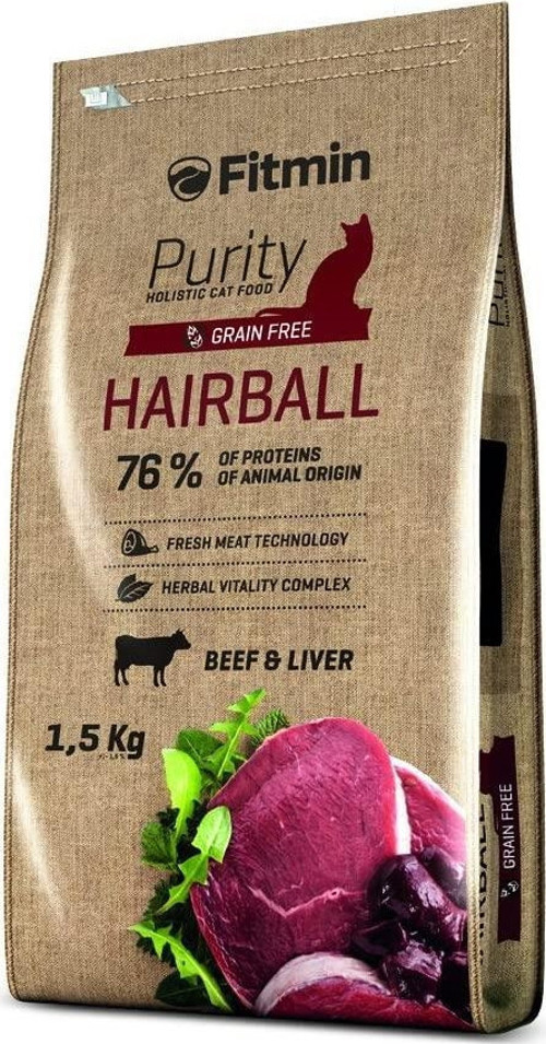 Purity Hairball Taze Sığır Etli Yetişkin Kedi Maması 1,5 Kg
