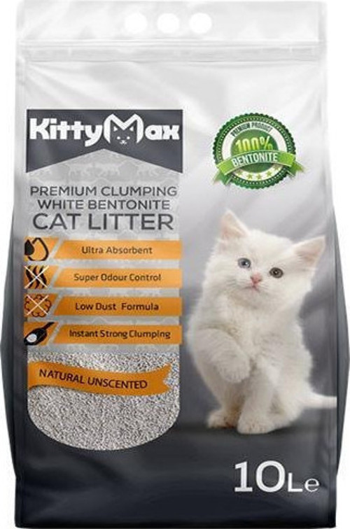 Naturel Kokusuz Bentonit Kedi Kumu 10 Lt