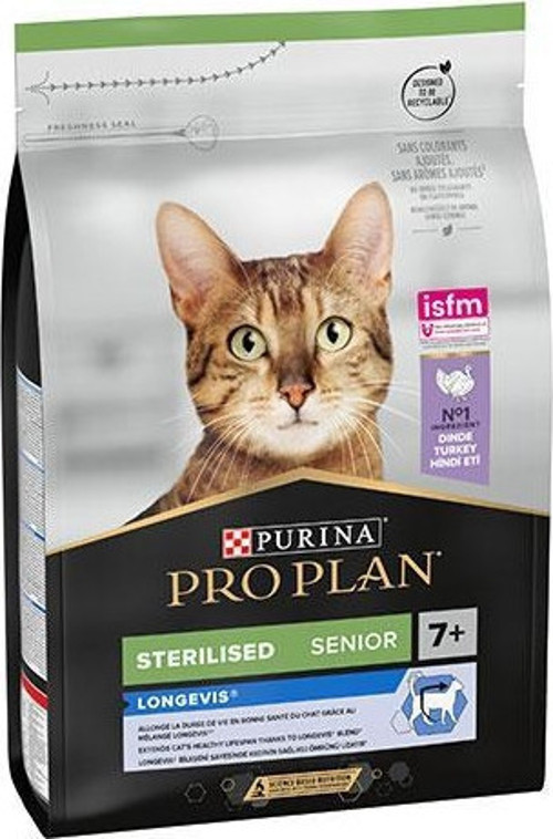 Sterilised Senior Hindili 7+ Yaşlı Kedi Maması 3 Kg