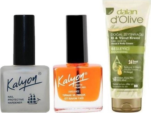 Tırnak Sertleştirici + Bakım Yağı + Dalan Tüp Krem 20 ml 3'lü Set
