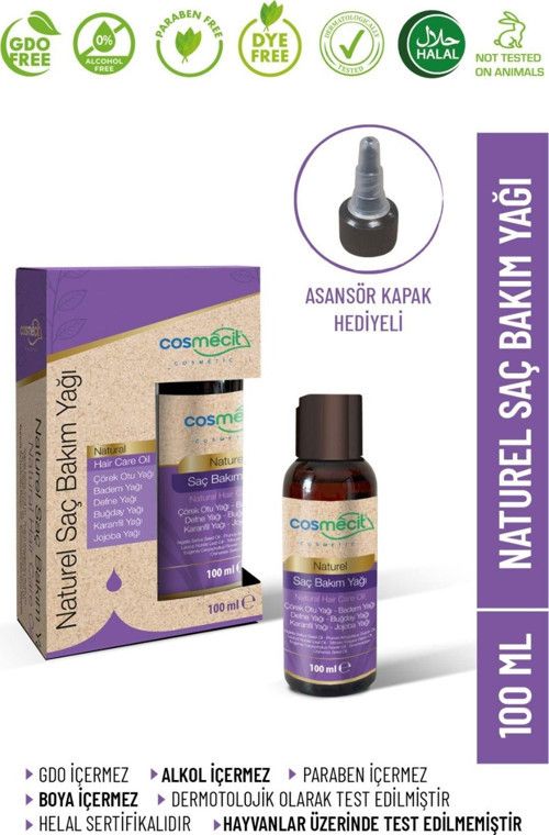 Naturel Saç Bakım Yağı 100 Ml - Bitkisel Yağ Kompleksi
