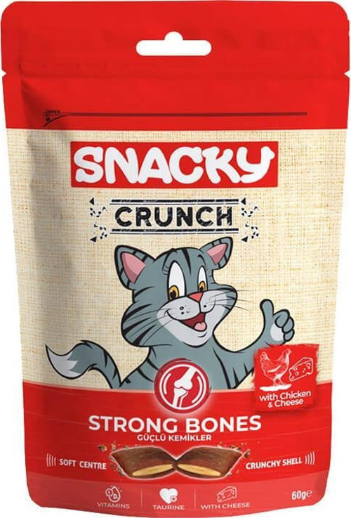 Kedi Crunch Ödül Strong Tavuk-Peynir 60gr