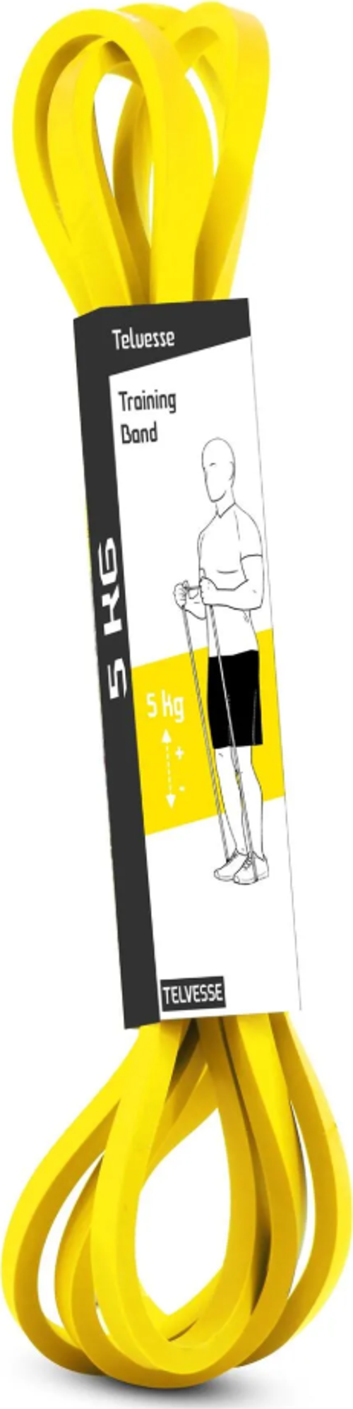 5 KG Sarı Direnç Bandı – Kas Geliştirme Pilates Lastiği Hafif Sert Fitness Egzersiz Bandı