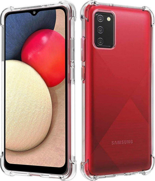 Samsung Galaxy A02s Uyumlu Darbe Önleyici Sararmaya Dayanıklı Airbag Korumalı Ultra Slim TPU Şeffaf Silikon Kılıf