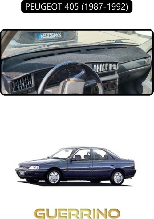 PEUGEOT 405 (1987-1992) ;TORPİDO KORUMA HALISI SİYAH KENAR