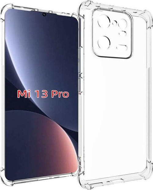Xiaomi Mi 13 Pro Uyumlu Darbe Önleyici Sararmaya Dayanıklı Airbag Korumalı Ultra Slim TPU Şeffaf Silikon Kılıf