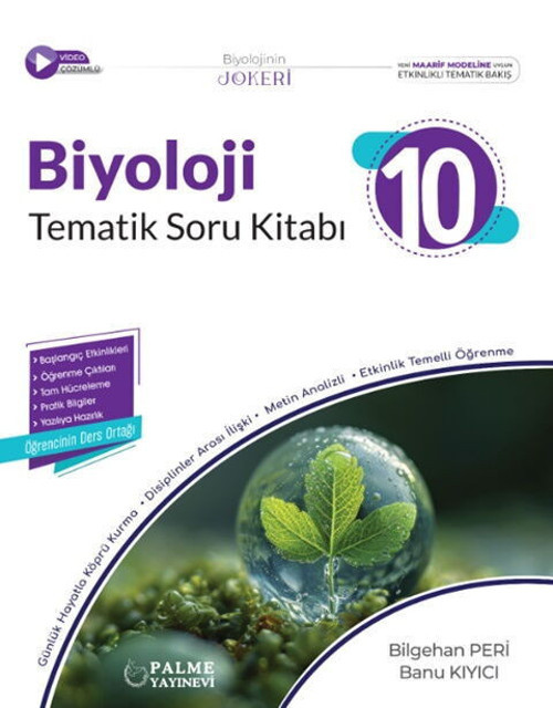 Palme Yayınları 10. Sınıf Biyoloji Tematik Soru Kitabı