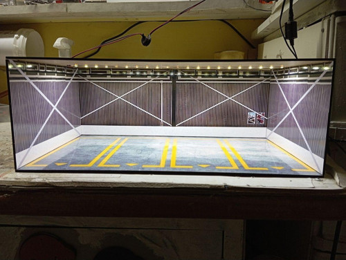 1.24 ölçek diecast diorama