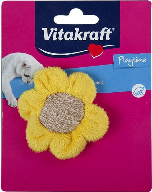 Catnip Kokulu Ayçiçeği Pelüş Kedi Oyuncağı