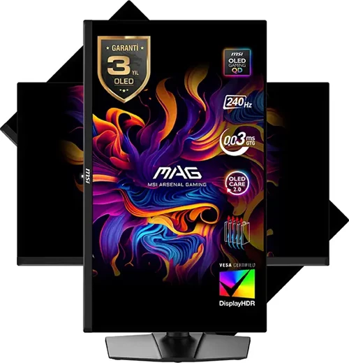 MAG 271QP QD-OLED X24 26.5 2560x1440 WQHD 240Hz 0.03 ms HDMI DP True Black 400 Adaptive Sync QD
