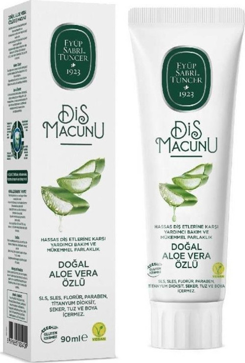 Diş Macunu 90ml Doğal Aloe Vera Özlü