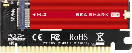 PCIe 3.0 x16 PCI M.2 x4 -M Key Soğutuculu Çevirici Ünite