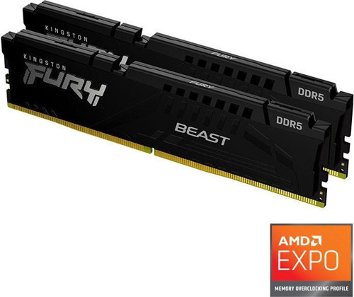 FURY Beast Expo 64GB DDR5 6000MHz CL36 Performans Ram Kit (2x32GB)