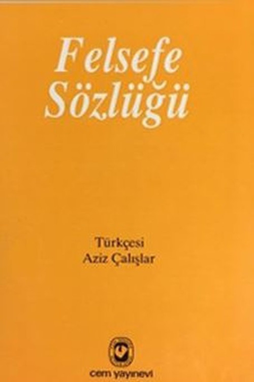 Cem Yayınevi Felsefe Sözlüğü