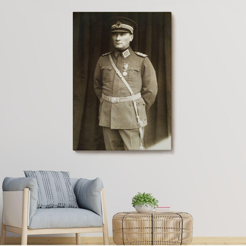 Atatürk Portre Tablosu Türkiye Cumhuriyeti Kurucusu Mustafa Kemal Atatürk Dekoratif Tablo-Cu-73