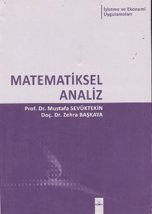 Dora Yayıncılık Matematiksel Analiz