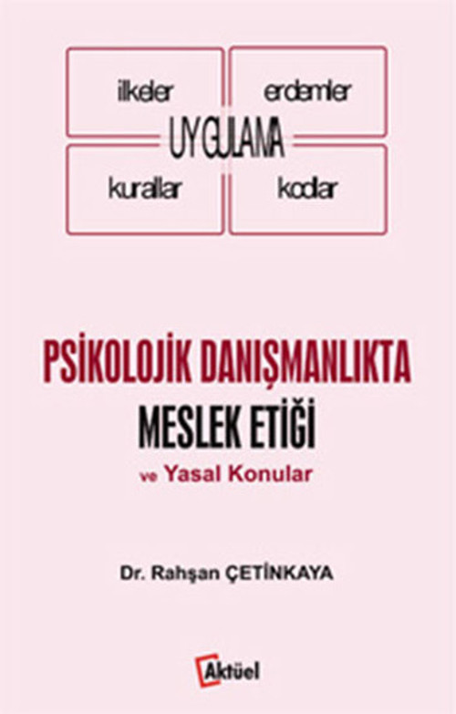 Psikolojik Danışmanlıkta Meslek Etiği ve Yasal Konular