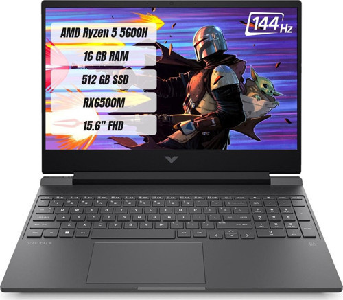Victus 15-FB0027NT AMD R5 5600H 16GB 512GB SSD RX6500M-4GB Freedos 15.6" FHD 144Hz Taşınabilir Bilgisayar A42ZMEA