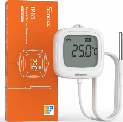 Snzb-02Ld Zigbee Ip65 Lcd Ekranlı Problu Akıllı Sıcaklık Sensörü