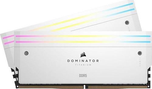 CORSAIR DOMINATOR TITANIUM RGB 64GB (2x32GB) CL30 6000MT/s DDR5 AMD EXPO Beyaz Ram-CMP64GX5M2B6000C30W