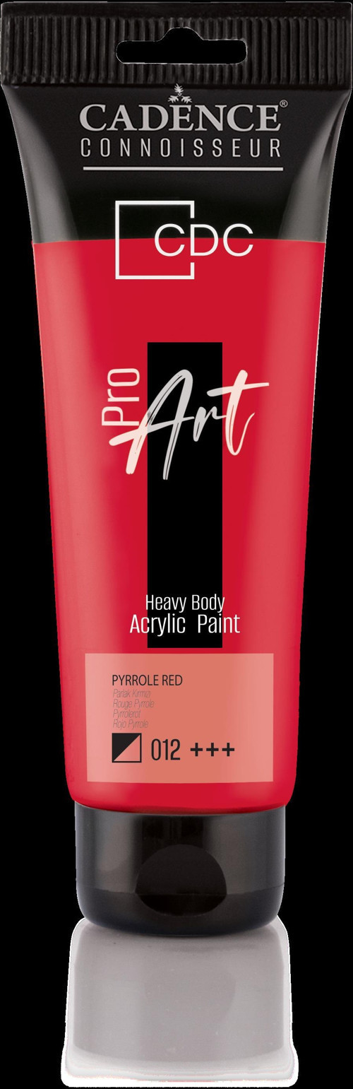 PROART HEAVY BODY AKRİLİK BOYA PR-012 PARLAK KIRMIZI 120 ml