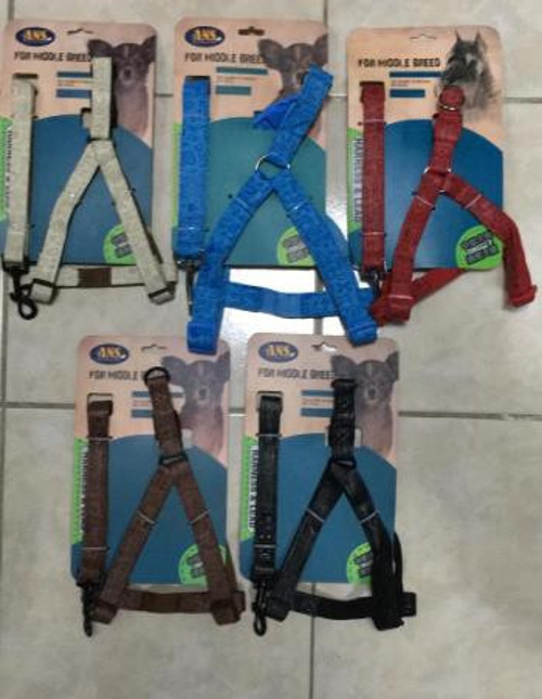 Middle Breed Medium Köpek Göğüs Takım Tasması Deri 5-9 Kg Olan Köpeklere