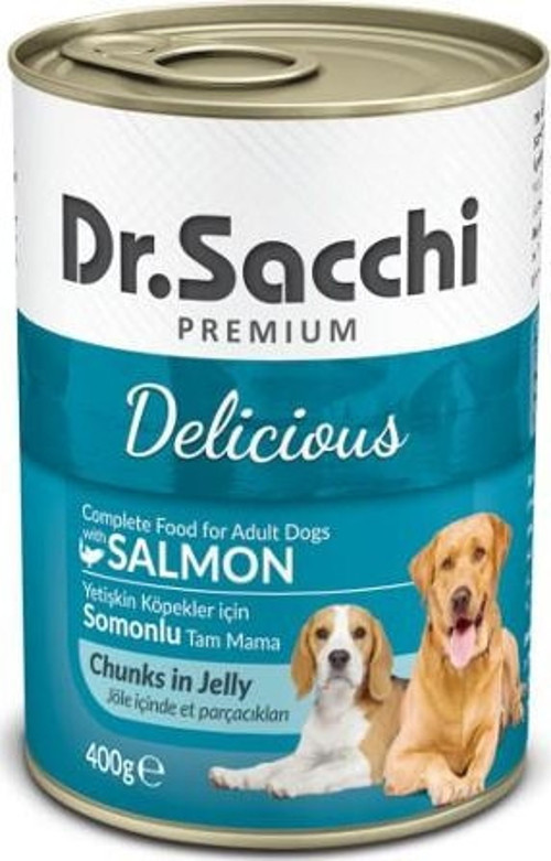 Dr.Sacchi Konserve Somonlu Köpek Konservesi 400gr