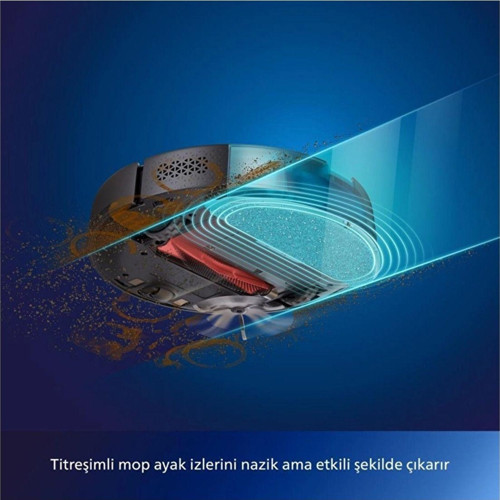 Homerun 7000 Serisi Aqua Xu7000/01 Siyah Gold Akıllı Robot Süpürge
