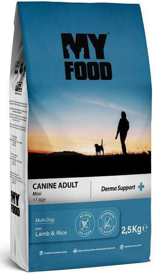 Kuzulu&Pirinçli Yetişkin Küçük Irk Köpek Maması Derma Support 2,5 Kg