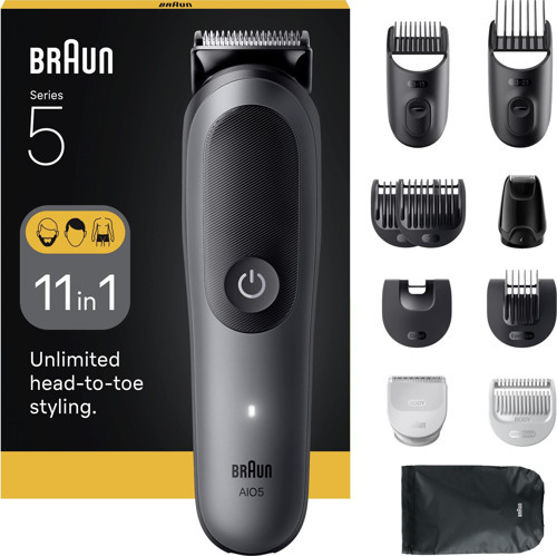 Hepsi Bir Arada Series 5, 11’i 1 arada Tıraş Kiti, Keskin Bıçak, Vücut Tıraşı AIO5560