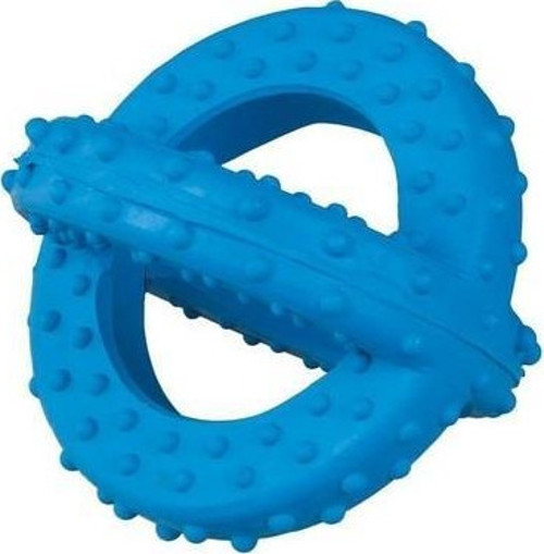 Lastik Sarmal Köpek Oyuncağı (Mavi) 7,5 cm