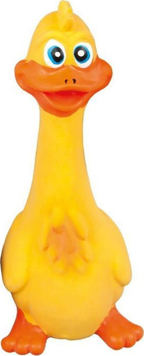 Latex Ördek Figürlü Köpek Oyuncağı Sarı 19 cm