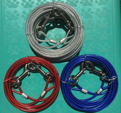 SL310 Köpekler İçin Bahçe Bağlama Çelik Halat 5,0 mm x 3 m