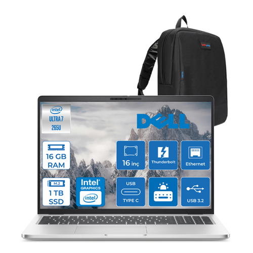 Pro 16 Plus Ultra Core 7 265U 16GB Ddr5 1tb SSD Intel Graphics 16" Fhd+ 300NIT Ubuntu Taşınabilir Bilgisayar U7265U165UF02 + Zettaçanta