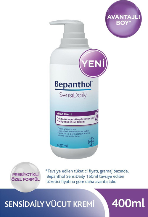 Sensidaily Pompalı Vücut Kremi 400 ml