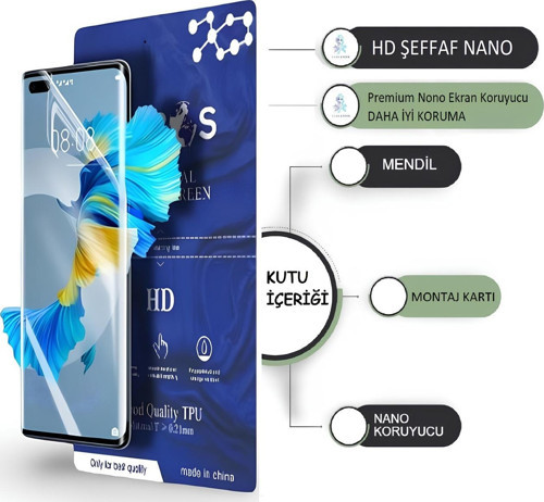 Vivo Q00 13 NANO Ekran Koruyucu ULTRA İnce Esnek HD ŞEFFAF - Umbos