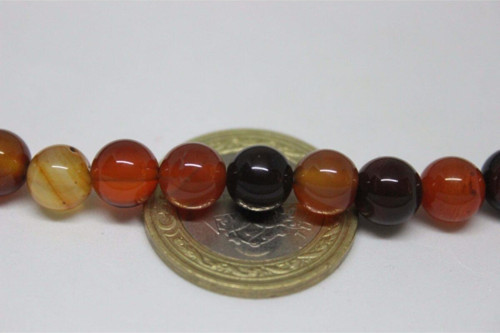 Akik Taşı 8mm/10 Adet (17303-1)