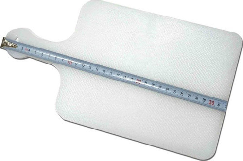 Sağlıklı Özel Plastikten Üretim Saplı Kesim Panosu 32X17Cm Kaydırmayan Tırtıklı Yüzeye Kesme Tahtası