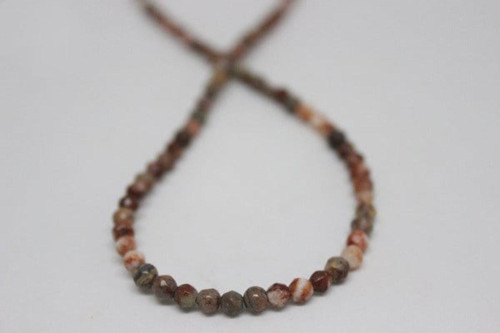 Jasper Taşı Faset Kesim Yarım Dizi 4mm