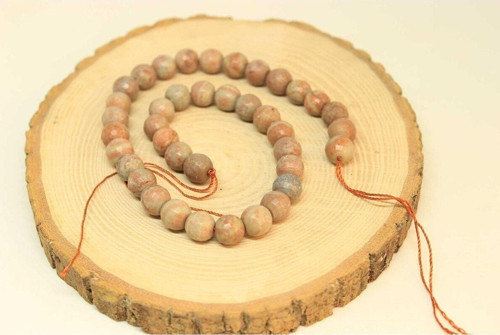 Jasper Taşı YARIM Dizi 9-10mm Aralığı (25895) (18cm uzunluğundadır)