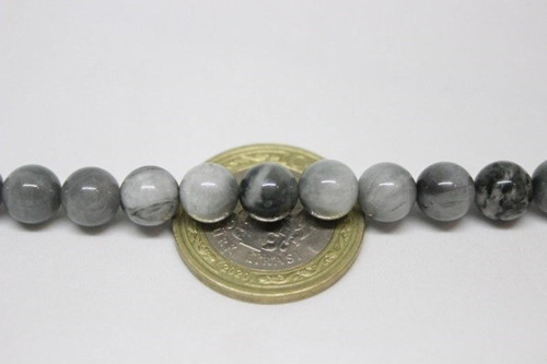 Kartal Gözü Taşı Yarım Dizi 8mm (18cm Uzunluğundadır)