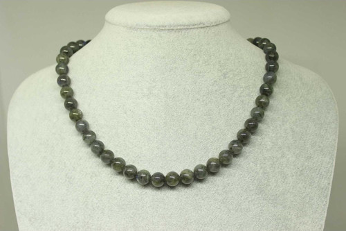 Labradorit Taşı Kolye 8mm (klipsli)