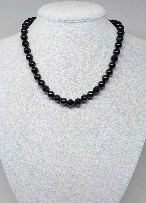 Turmalin Taşı Kolye 8mm (klipsli)